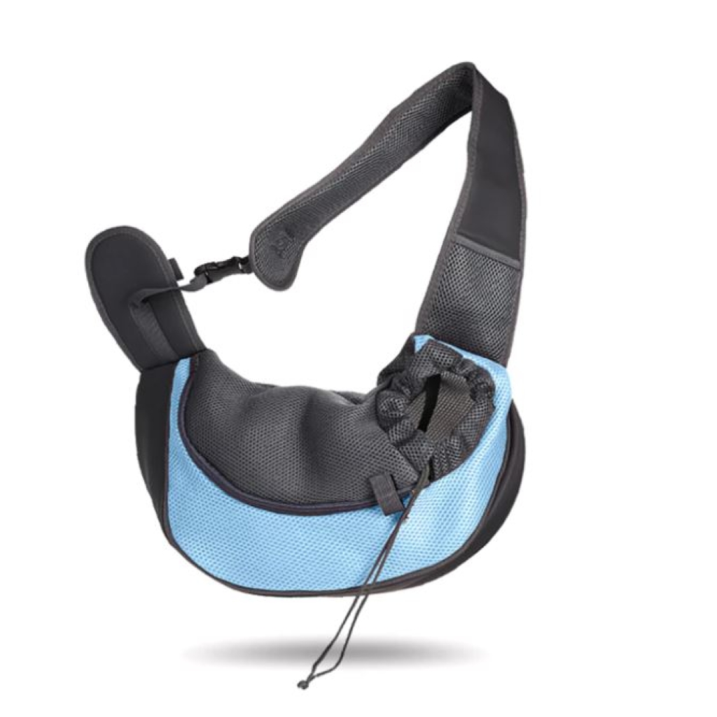 mochila transportadora pequena celeste