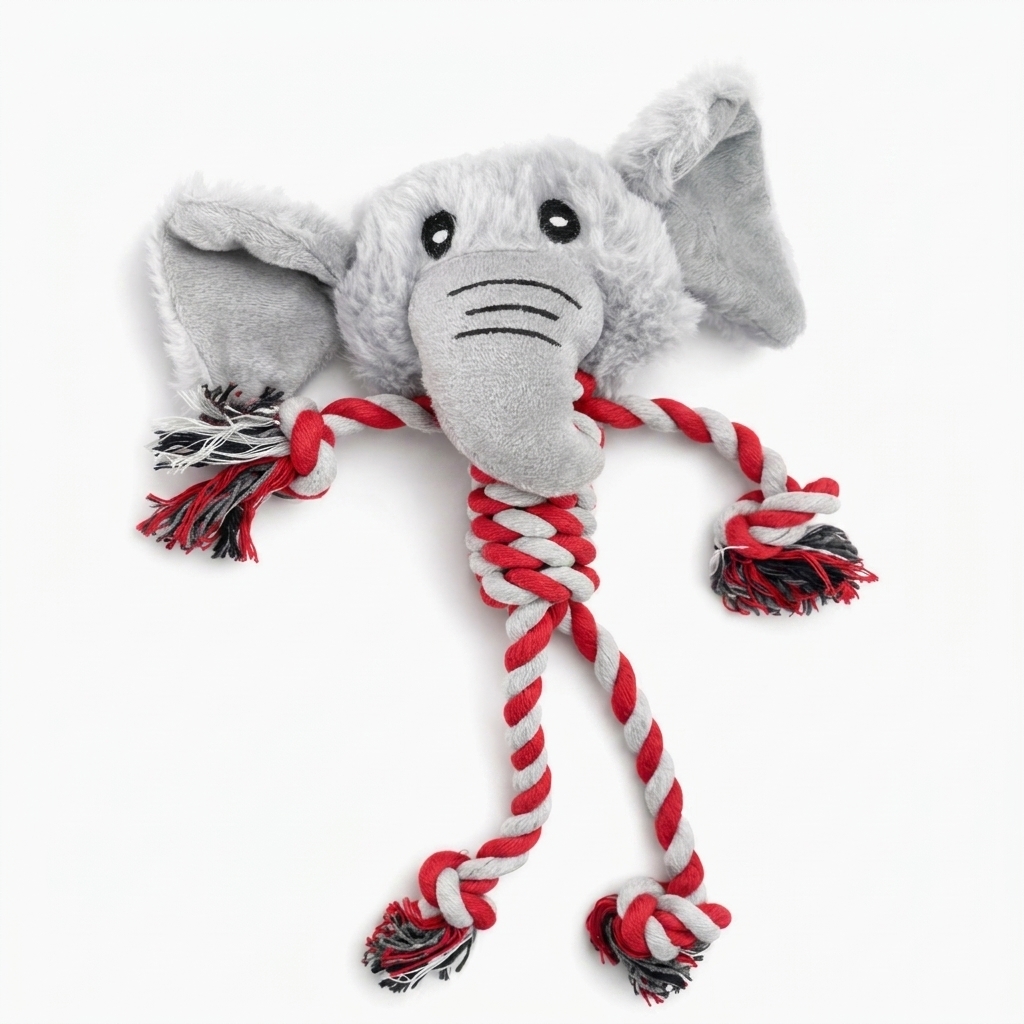 Mordedor Trenzado Elefante Perro